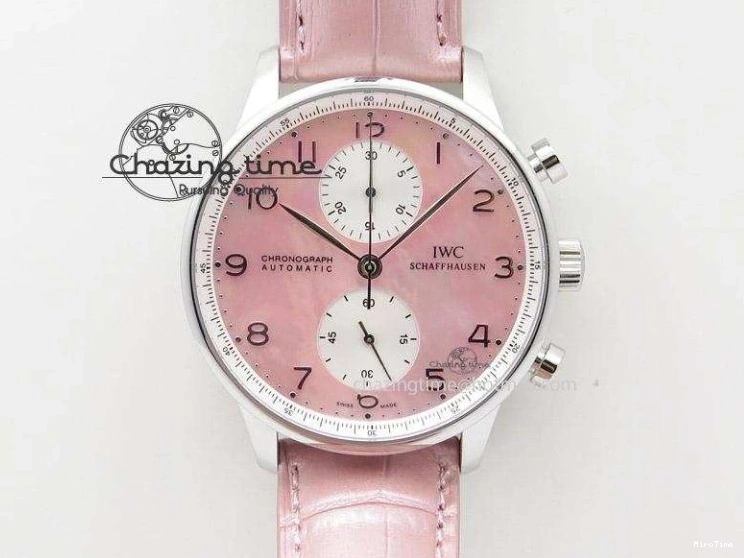 MIROTIME 0115 Portuguese IW371415 ZF 1:1 Best Edition RG Black dial On Brown Leather Strap A Modern 7286